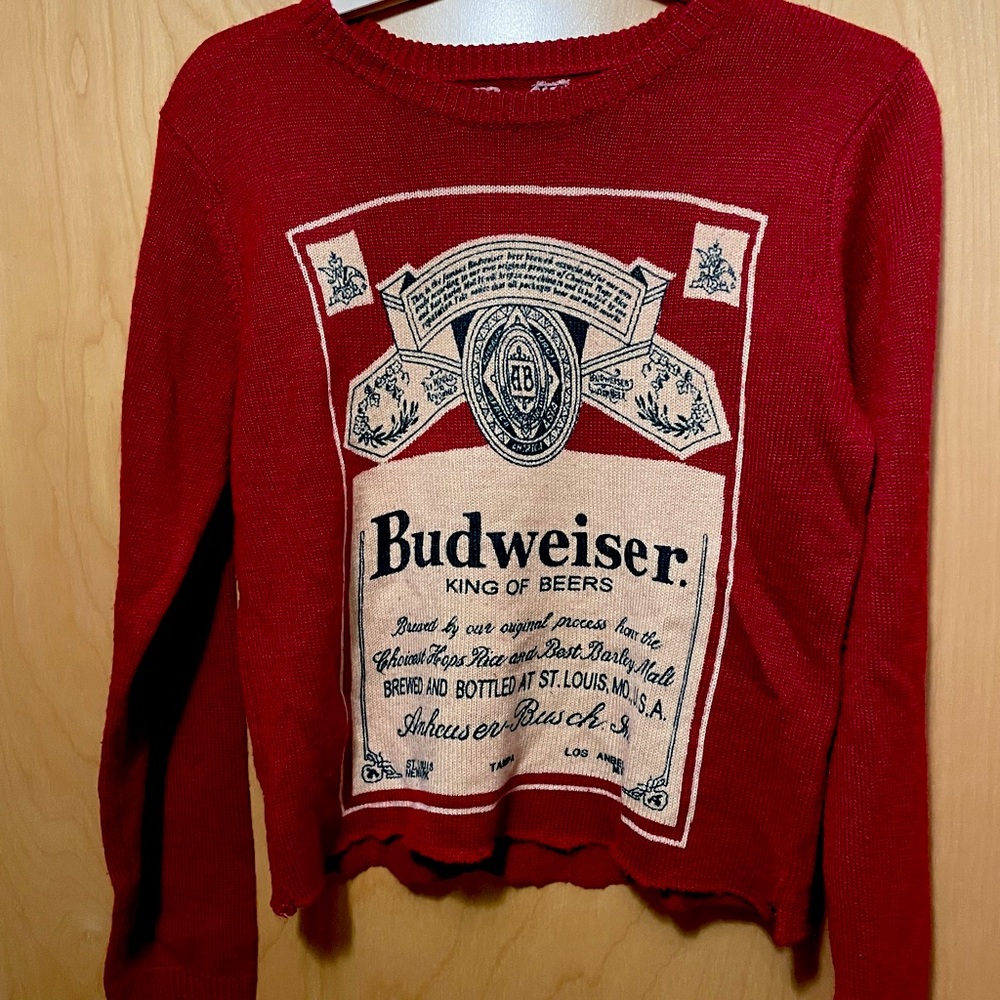 Vintage Budweiser Red Sweater - Lancaster